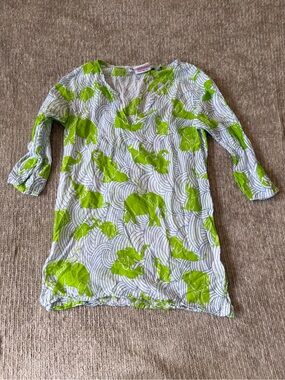Gretchen Scott Girls Elephant Print Tunic Swim Cover Up Size 8/10